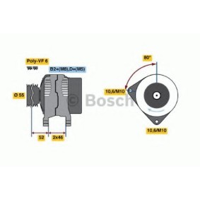 Bosch Alternator 150a 0 986 044 400 Shop Online