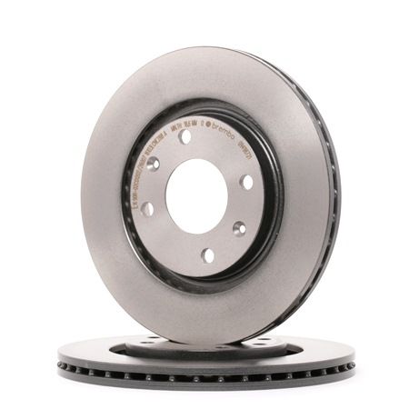 BREMBO Brake Disc Front Axle, Ø: 266mm, Internally Vented, Coated %KIND% high quality at dicount prices