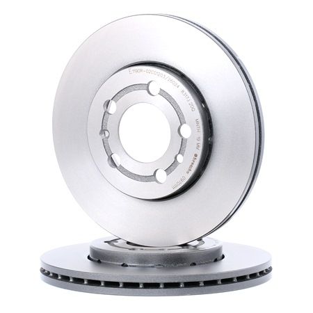 BREMBO Remschijf Met schroeven, Gecoat, High carbon, Binnen geventileerd, Ø: 256mm Kwaliteit & eerlijke prijsbepaling