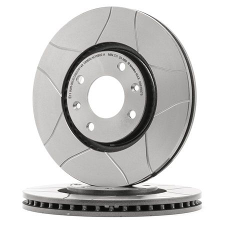 BREMBO Remschijf Gecoat, Met schroeven, Gespleten, Binnen geventileerd, Ø: 283mm Kwaliteit & eerlijke prijsbepaling