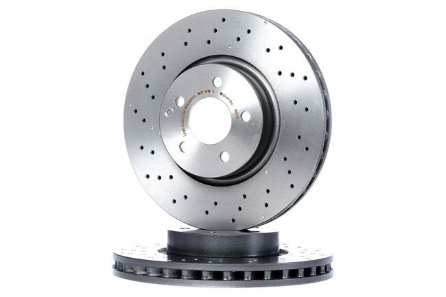 BREMBO Bremsscheibe Vorderachse, Ø: 322mm, Gelocht/innenbel., beschichtet Spitzenqualität zu preiswerten Preisen