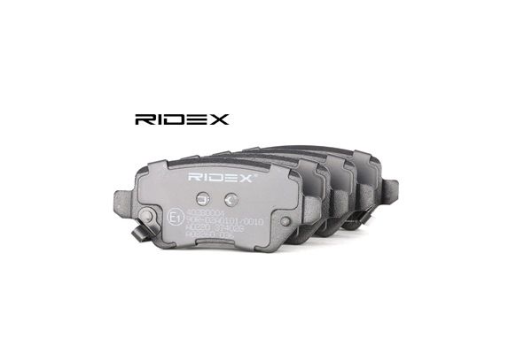 RIDEX Brake Pad Set, disc brake with screws, Rear Axle %KIND% high quality at dicount prices
