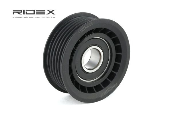 RIDEX Deflection/Guide Pulley, v-ribbed belt 312D0006 at favorable price